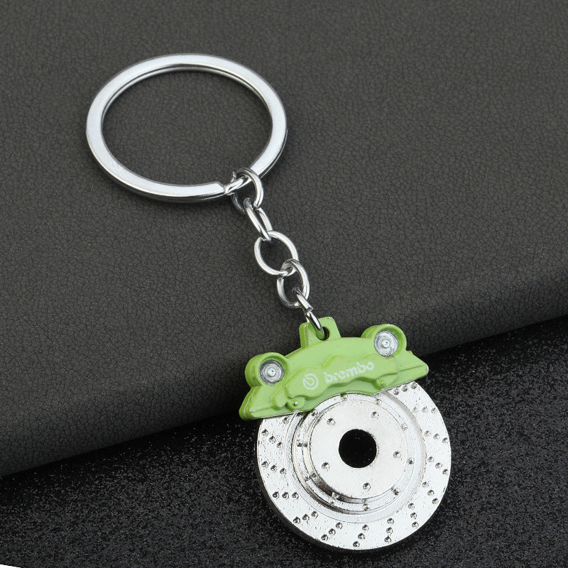Wholesale Car Brake Pad Metal Swivel Keychain